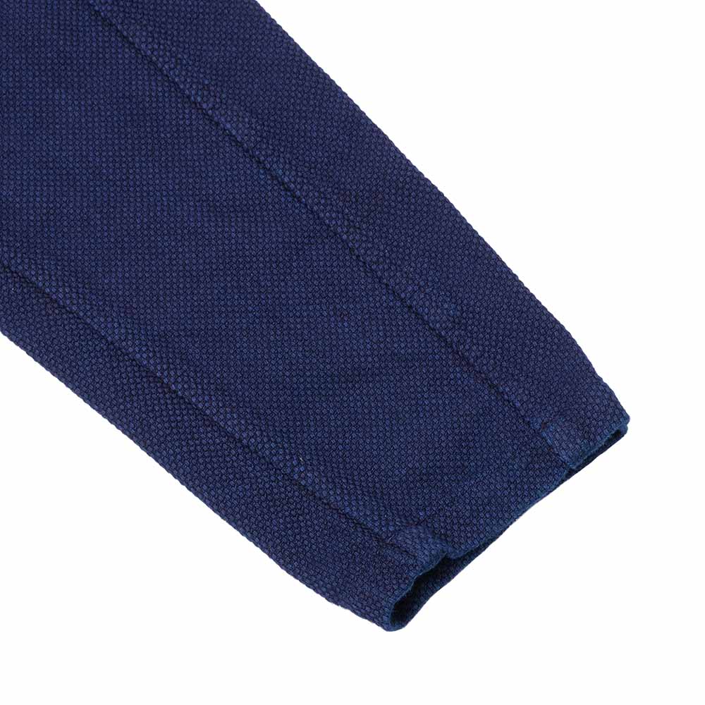 BLUE BLUE JAPAN - Honnai(Natural Indigo) Nijuu(Double-Weave) Sasiko Orienntaru(Oriental) Jaket - 1016589