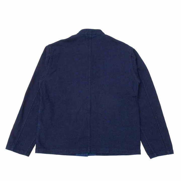 BLUE BLUE JAPAN - Honnai(Natural Indigo) Nijuu(Double-Weave) Sasiko Orienntaru(Oriental) Jaket - 1016589