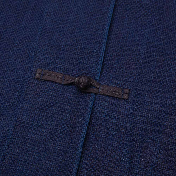 BLUE BLUE JAPAN - Honnai(Natural Indigo) Nijuu(Double-Weave) Sasiko Orienntaru(Oriental) Jaket - 1016589