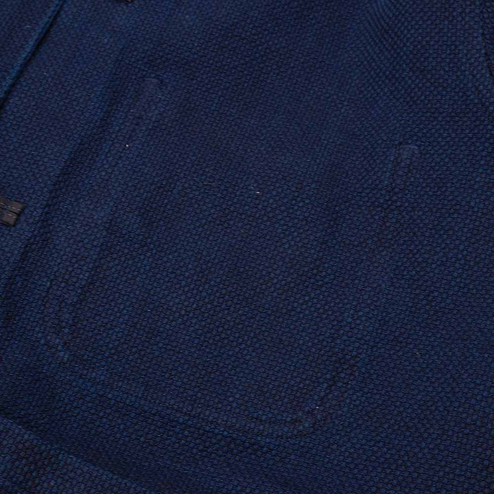 BLUE BLUE JAPAN - Honnai(Natural Indigo) Nijuu(Double-Weave) Sasiko Orienntaru(Oriental) Jaket - 1016589