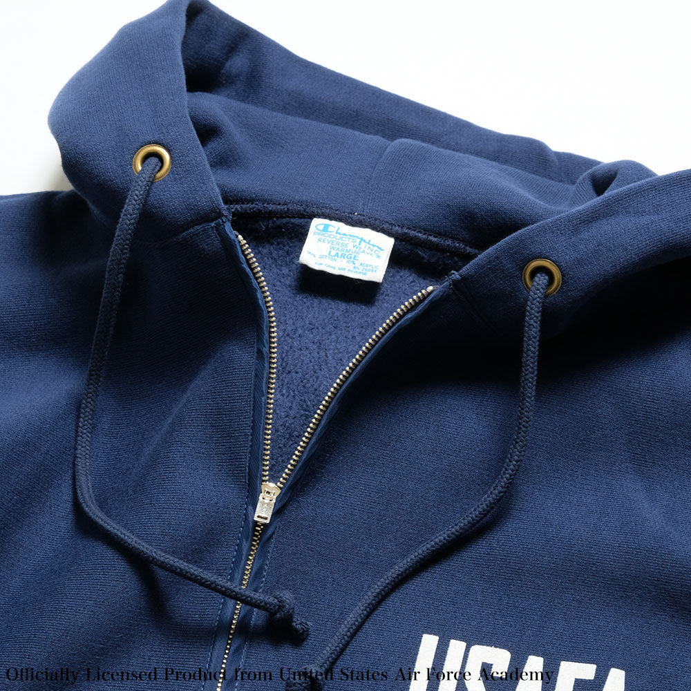 Champion - REVERSE WEAVE HALF ZIP HOODED SWEATSHIRT - USAFA - C3-A119