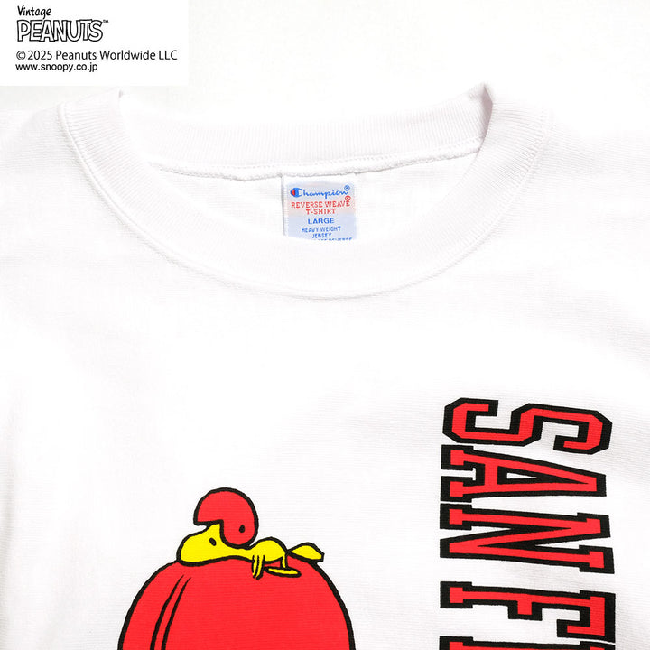 Champion - REVERSE WEAVE S/S T-SHIRT - PEANUTS - San Francisco - C3-B351