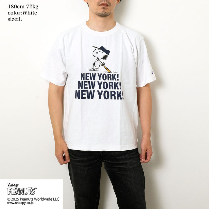 Champion - REVERSE WEAVE S/S T-SHIRT - New York - C3-B352