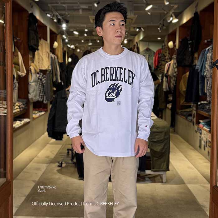 Champion - Made in U.S.A. T1011 - LONG SLEEVE T-SHIRT - UC BERKELEY - C5-C404