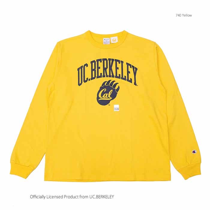 Champion - Made in U.S.A. T1011 - LONG SLEEVE T-SHIRT - UC BERKELEY - C5-C404