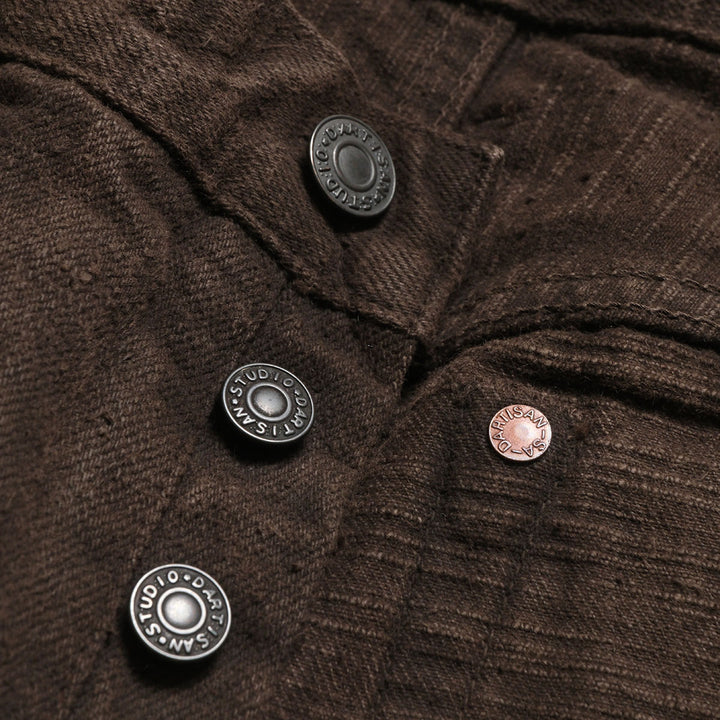 STUDIO D’ARTISAN - 奄美大島泥染(Amami-Dorozome) GL3 JEANS - D1913