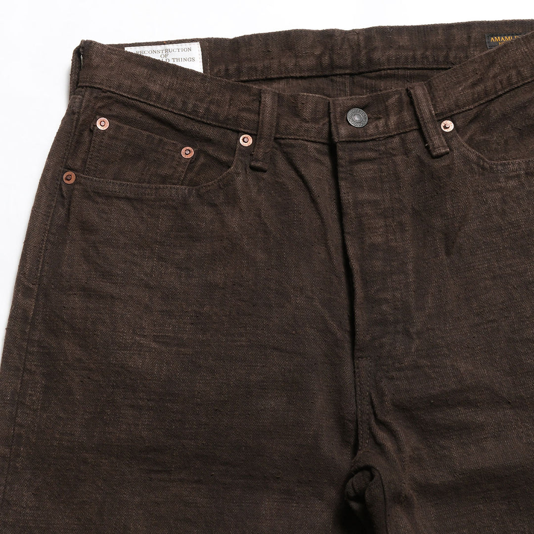 STUDIO D’ARTISAN - 奄美大島泥染(Amami-Dorozome) GL3 JEANS - D1913