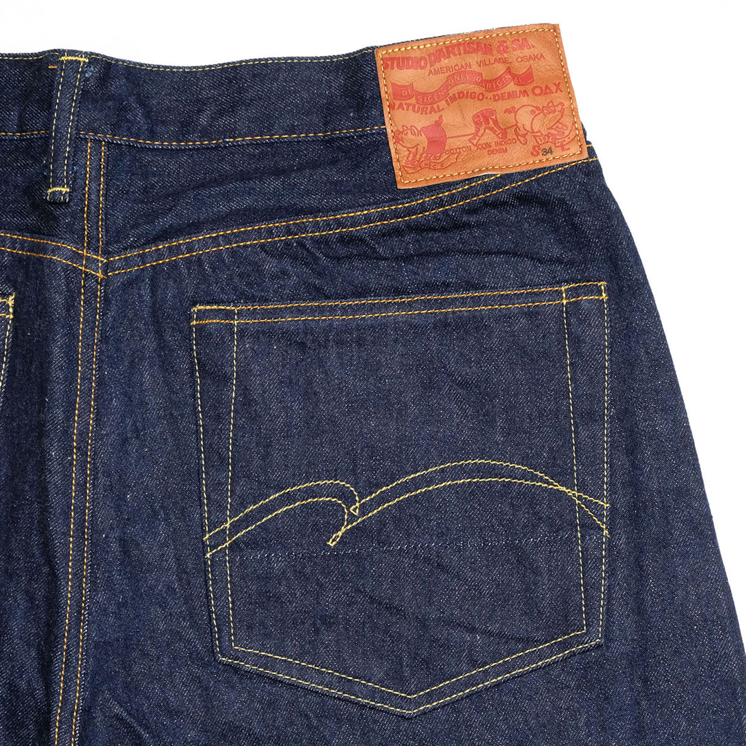 STUDIO D’ARTISAN - 15oz Natural Indigo Rope Dyeing Denim - Regular Straight - D1950