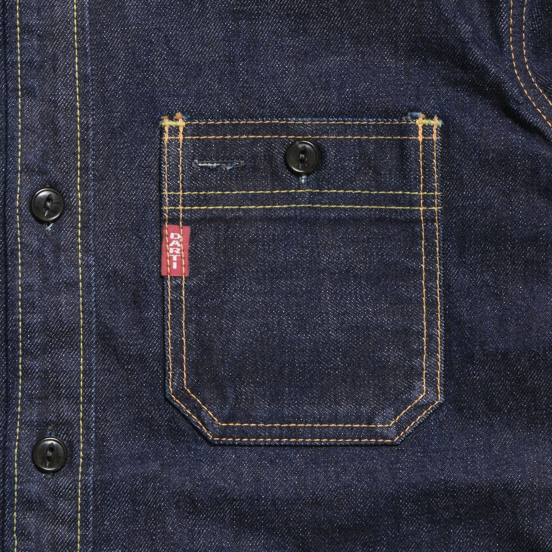 STUDIO D’ARTISAN & SA. - 14oz. DENIM WORK SHIRT - D5335