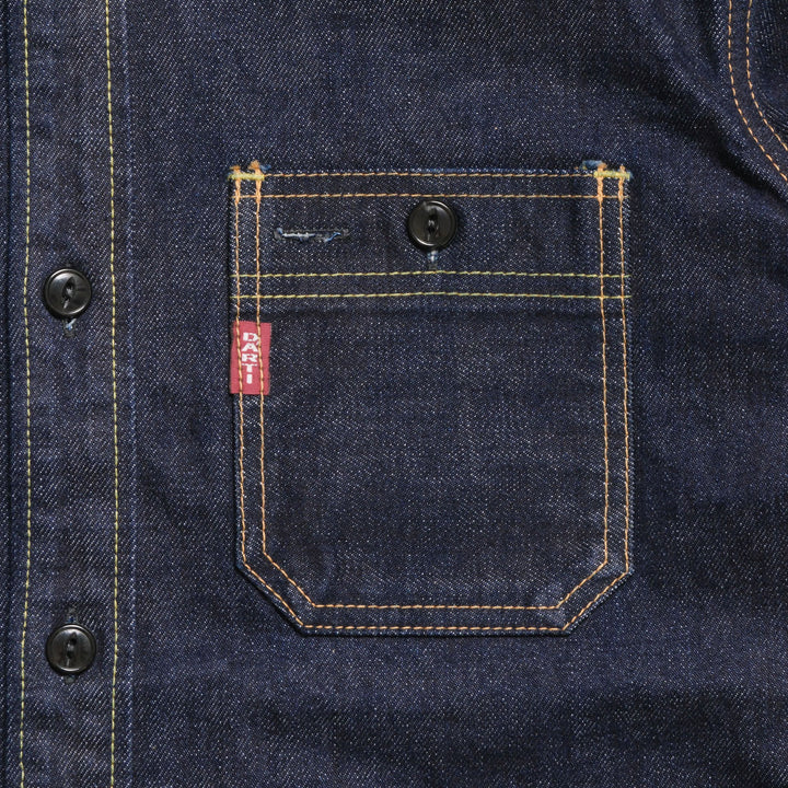 STUDIO D’ARTISAN & SA. - 14oz. DENIM WORK SHIRT - D5335