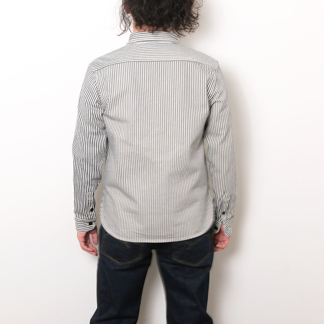 STUDIO D’ARTISAN & SA. - 14oz. HICKORY WORK SHIRT - D5335H
