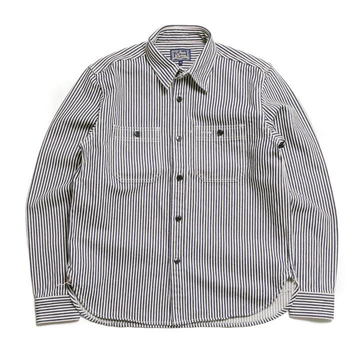 STUDIO D’ARTISAN & SA. - 14oz. HICKORY WORK SHIRT - D5335H