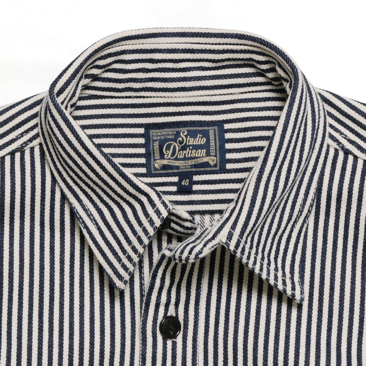 STUDIO D’ARTISAN & SA. - 14oz. HICKORY WORK SHIRT - D5335H