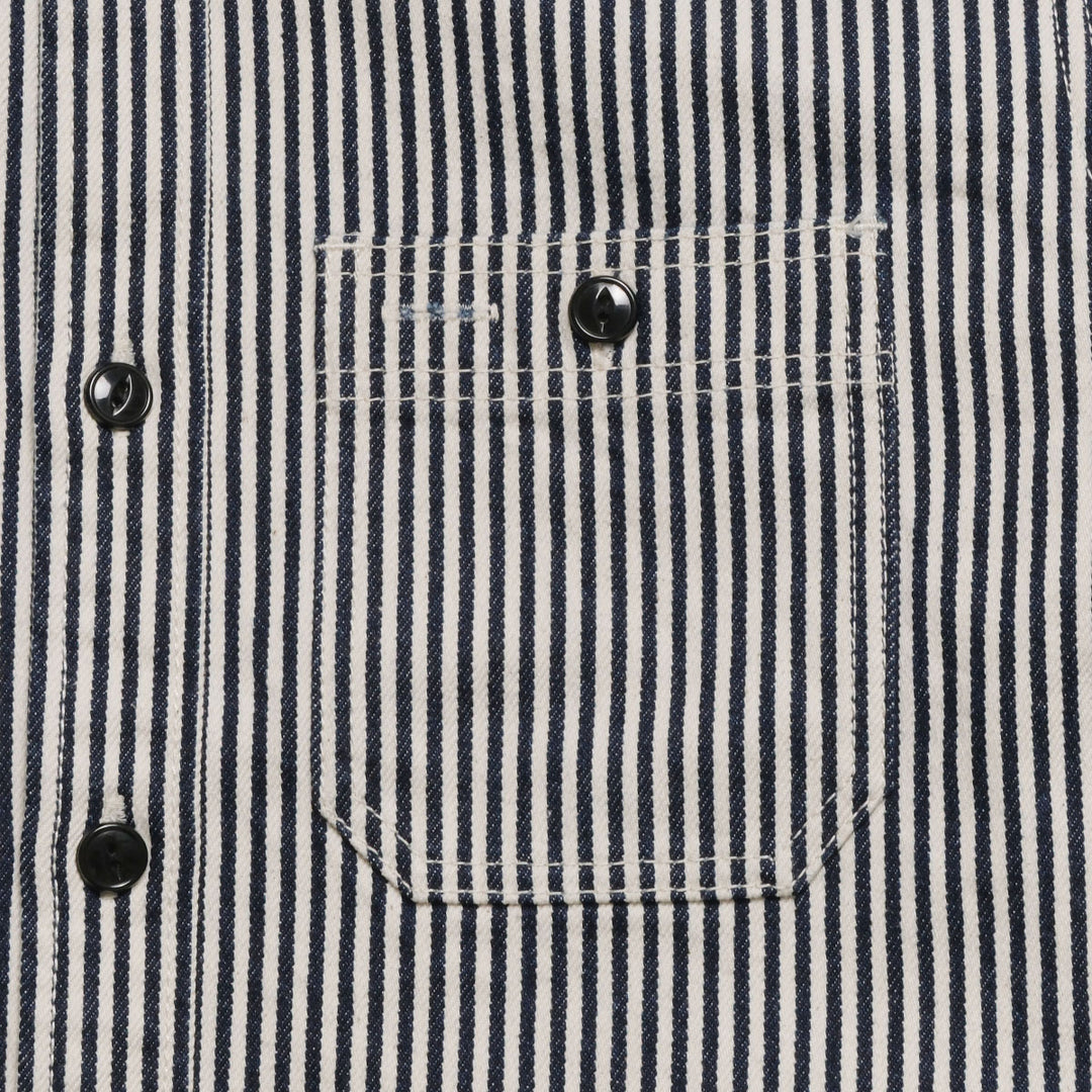 STUDIO D’ARTISAN & SA. - 14oz. HICKORY WORK SHIRT - D5335H