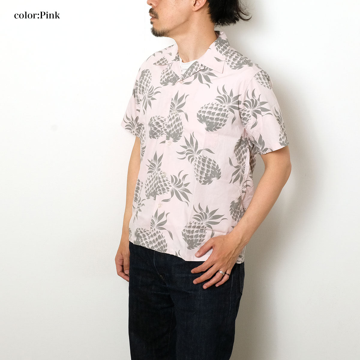 Sun Surf Duke Kahanamoku Cotton Open Shirt Duke's Pineapple