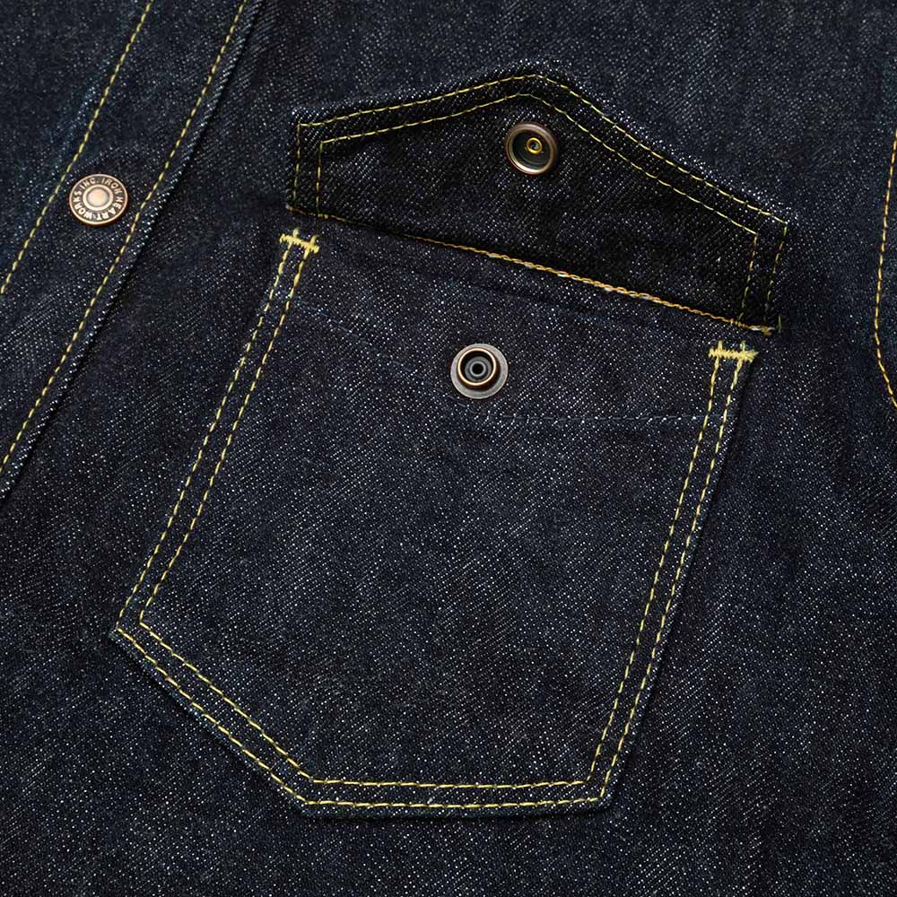 IRON HEART - 16oz Selvage C.P.O.Shirt / Indigo - IHSH-427