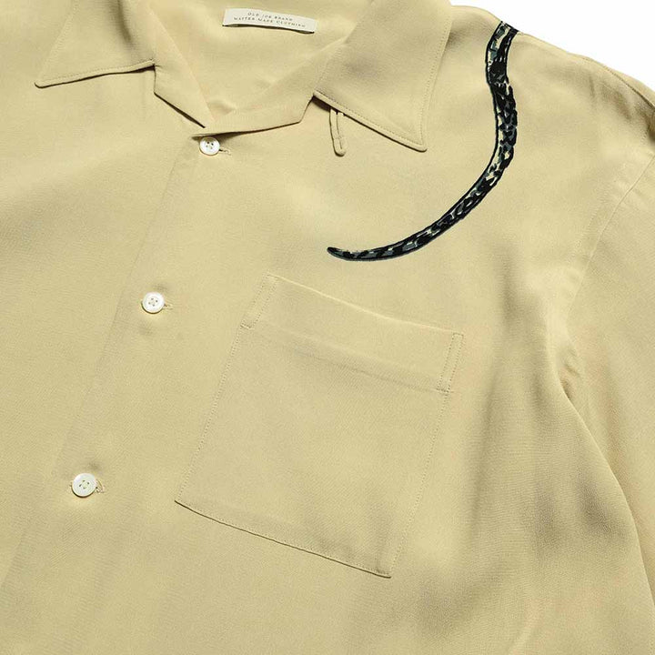 OLD JOE BRAND - ORIGINAL PRINTED OPEN COLLAR SHIRTS “Hebi” Long-sleeve - 251OJ-SH25