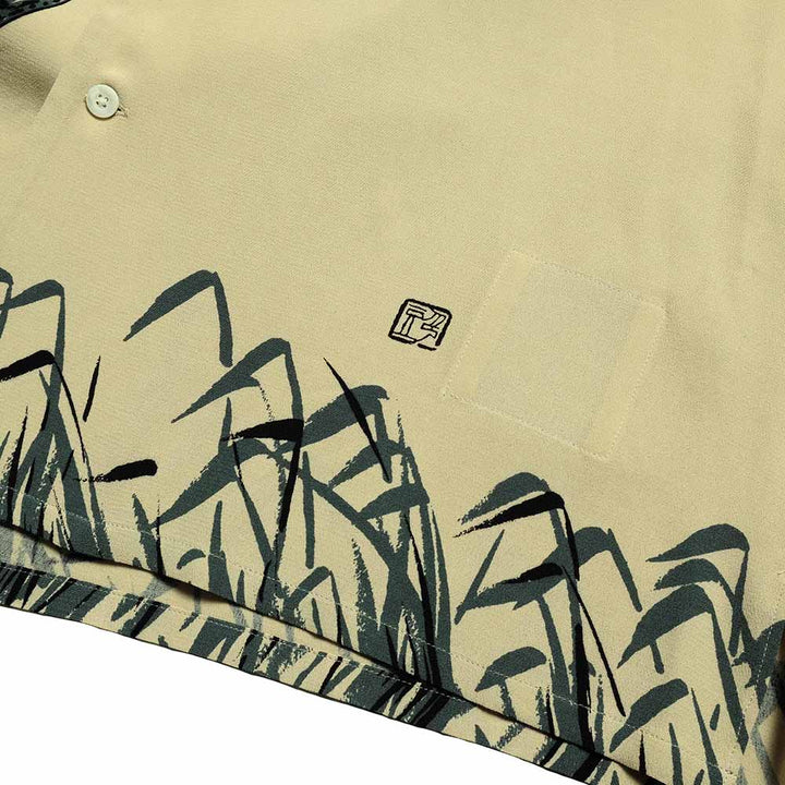 OLD JOE BRAND - ORIGINAL PRINTED OPEN COLLAR SHIRTS “Hebi” Long-sleeve - 251OJ-SH25