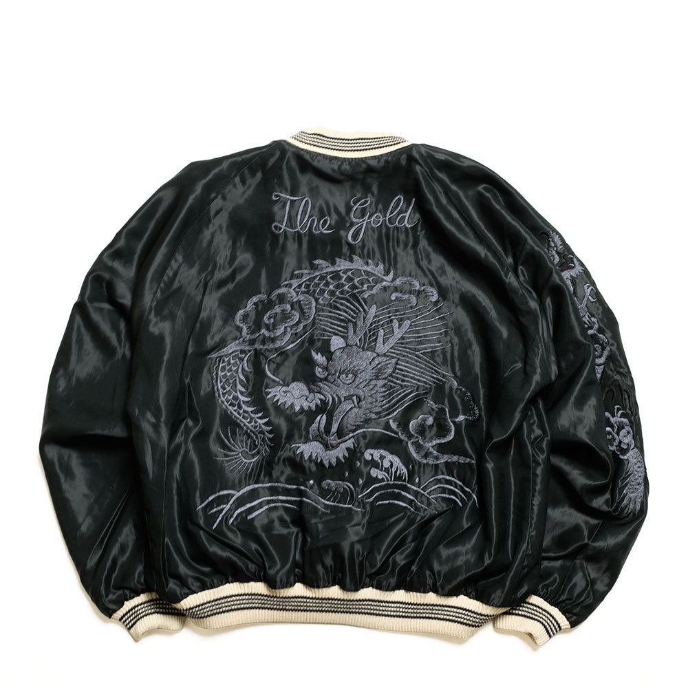 GOLD - ACETATE SOUVENIR JACKET - DRAGON - GL15852