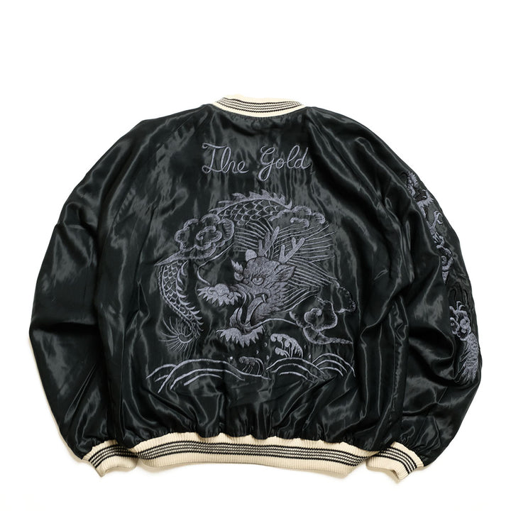 GOLD - ACETATE SOUVENIR JACKET - DRAGON - GL15852
