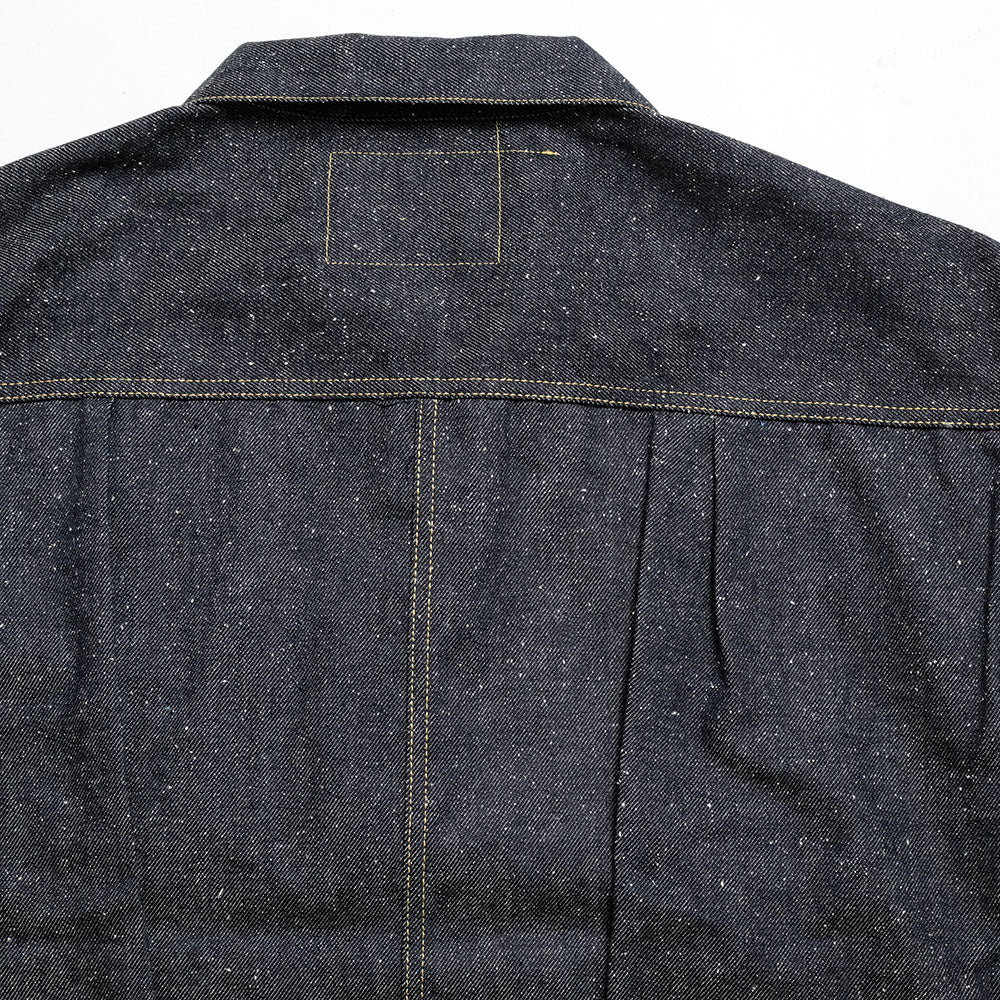 GOLD - RECYCLED WASTE SUVIN COTTON YARN 11.5oz. DENIM BLOUSE WWⅡ MODEL - GL15860N