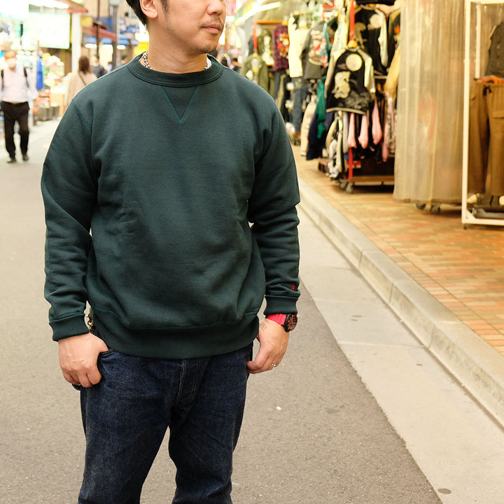 HINOYA - SET-IN CREW NECK SWEATSHIRT - H-008