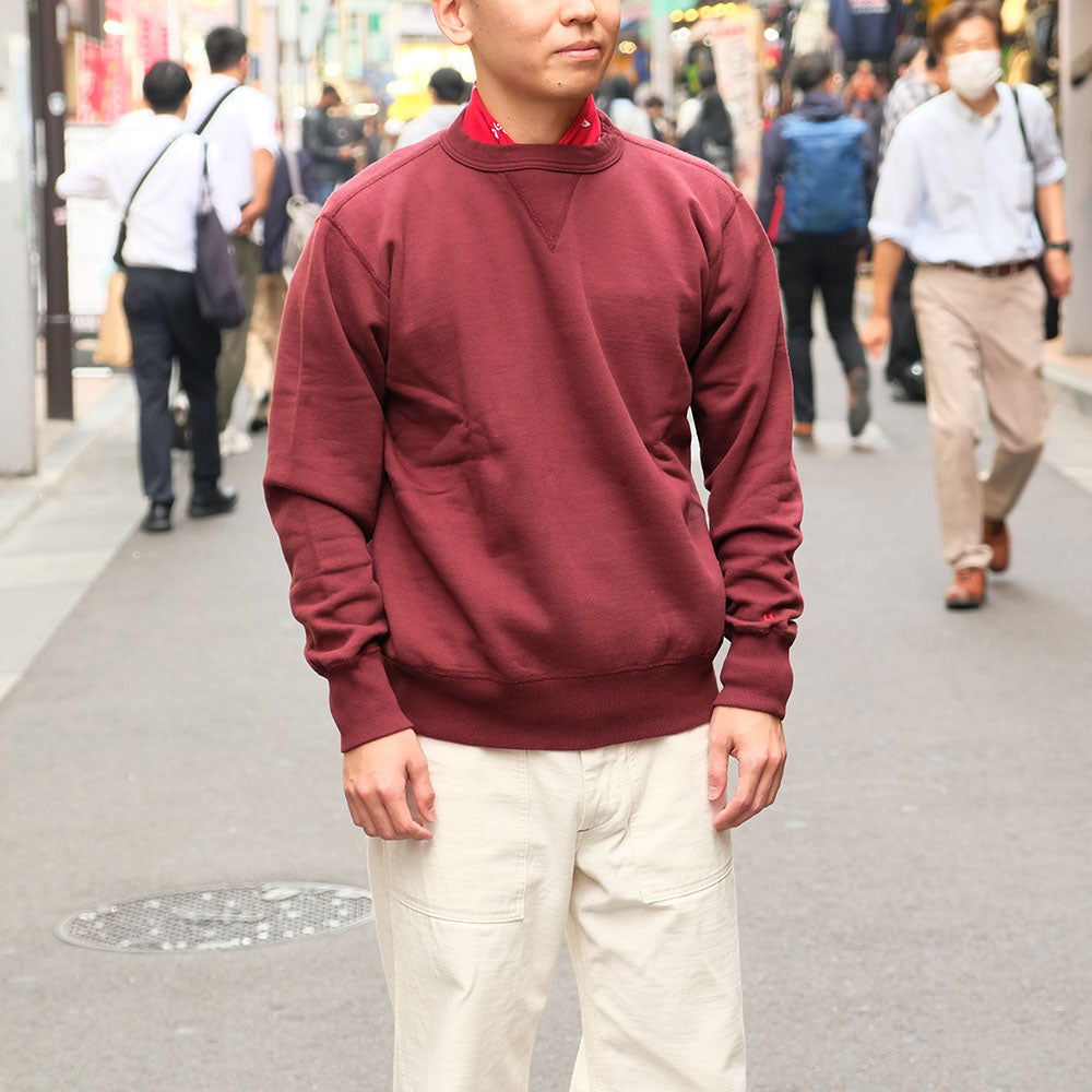 HINOYA - SET-IN CREW NECK SWEATSHIRT - H-008