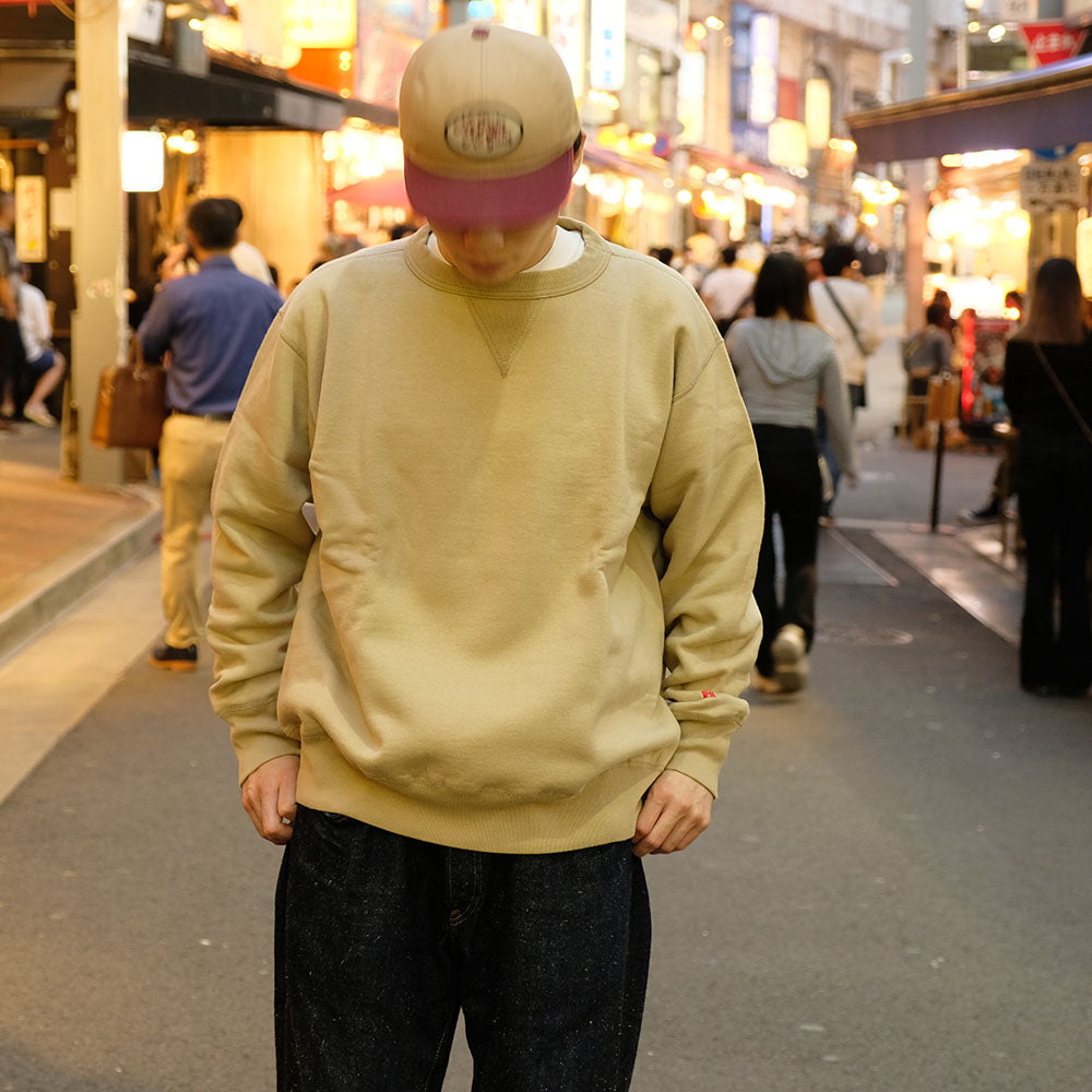 HINOYA - SET-IN CREW NECK SWEATSHIRT - H-008
