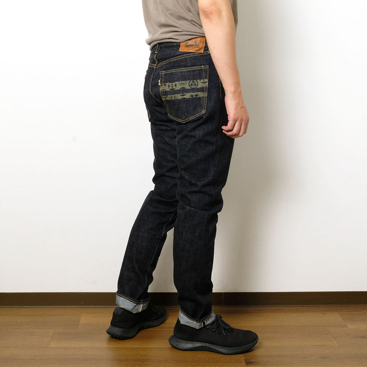 Momotaro Jeans x HINOYA Special Order - 15.7oz. Selvedge Denim Narrow Tapered - Momotaro-style WWII Model - H0105SP13