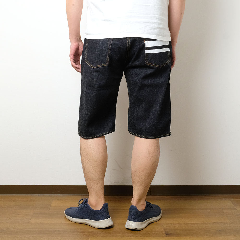 Momotaro Jeans - Syutsujin 13oz Extra Dark Indigo - Middle Short Pants - H1006SPZ-2