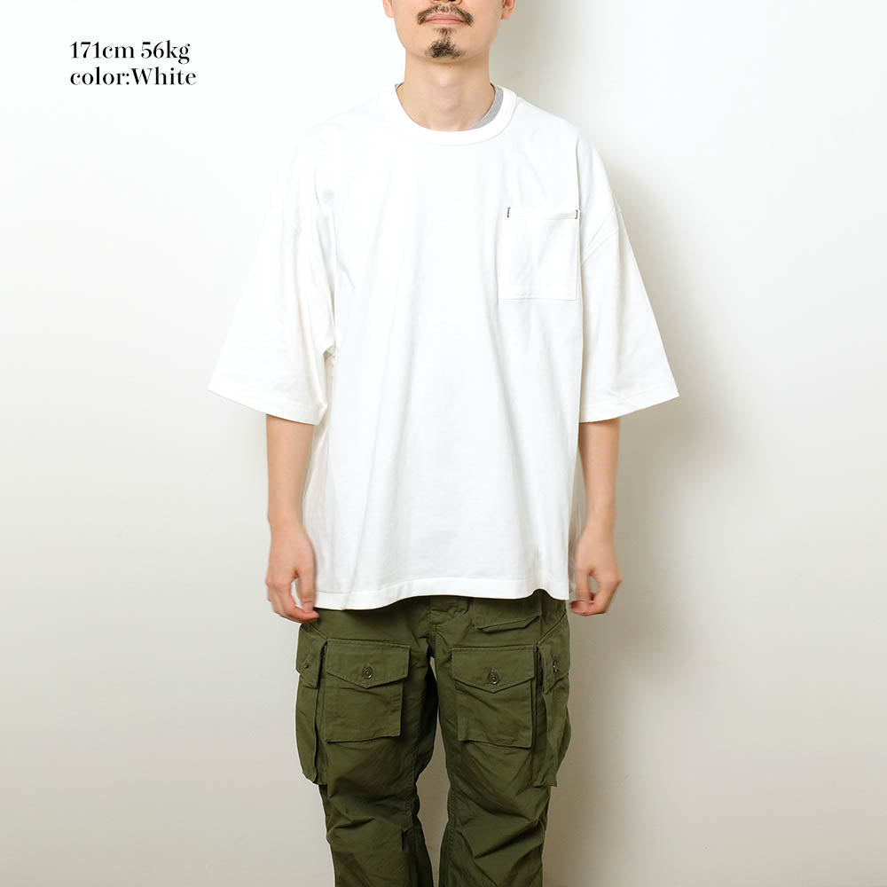 BURGUS PLUS - Big Silhouette S/S Pocket Tshirt - HBP-001BIG