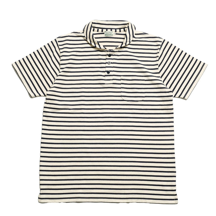 BURGUS PLUS Shawl Collar Border Polo Shirt HBP-011BD