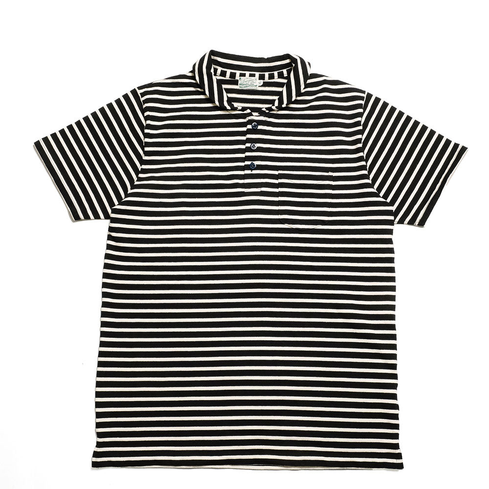 BURGUS PLUS Shawl Collar Border Polo Shirt HBP-011BD