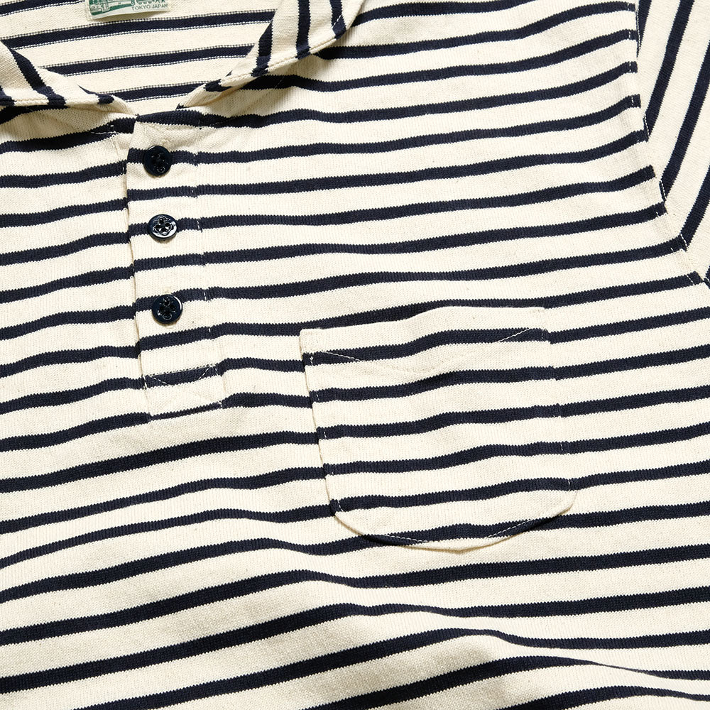 BURGUS PLUS Shawl Collar Border Polo Shirt HBP-011BD