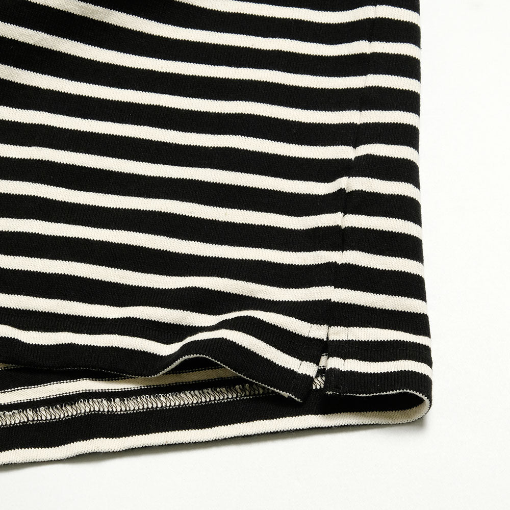 BURGUS PLUS - Shawl Collar Stripes Polo Shirt - HBP-011BD