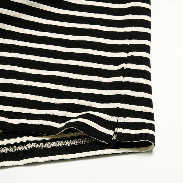 BURGUS PLUS - Shawl Collar Stripes Polo Shirt - HBP-011BD