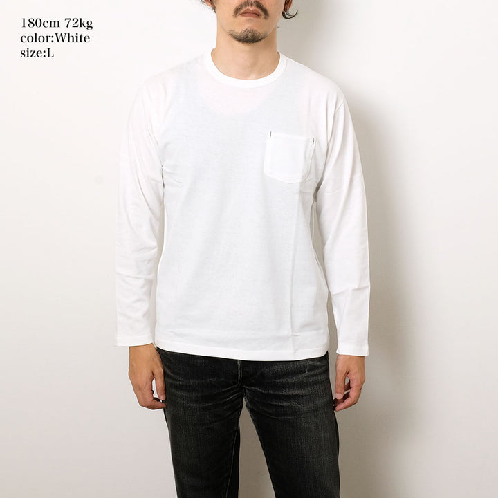 BURGUS PLUS - L/S Pocket T-Shirt - HBP-021B
