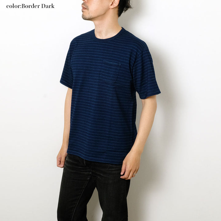 BURGUS PLUS - Indigo Pocket Tee - HBP-029