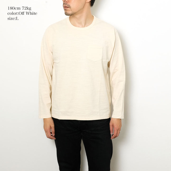 BURGUS PLUS - Slub Pocket L/S T - HBP-030-shirt