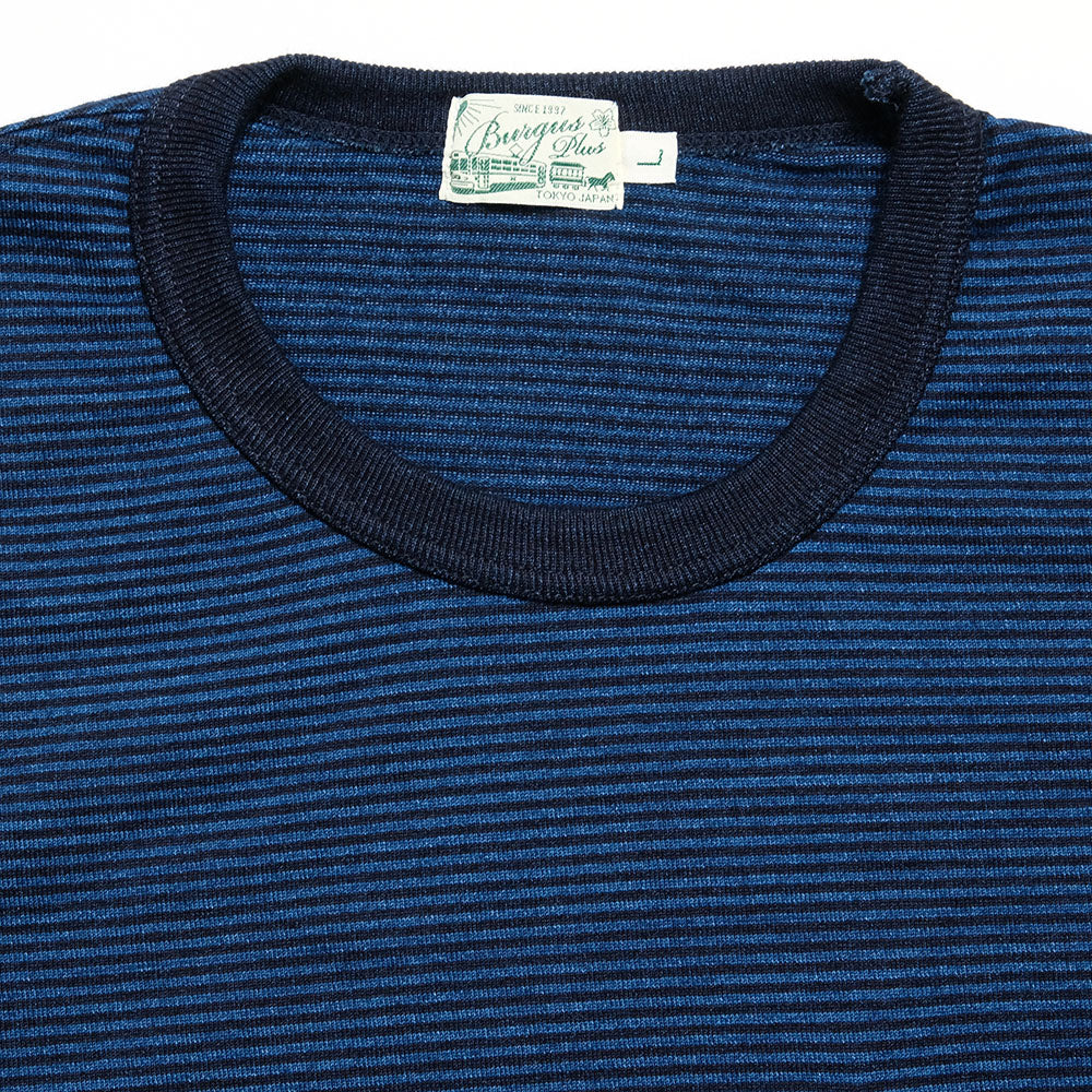 BURGUS PLUS - Indigo Long Sleeve T-Shirt - HBP-032