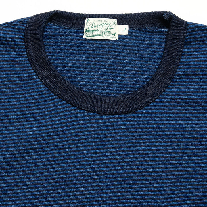 BURGUS PLUS - Indigo Long Sleeve T-Shirt - HBP-032