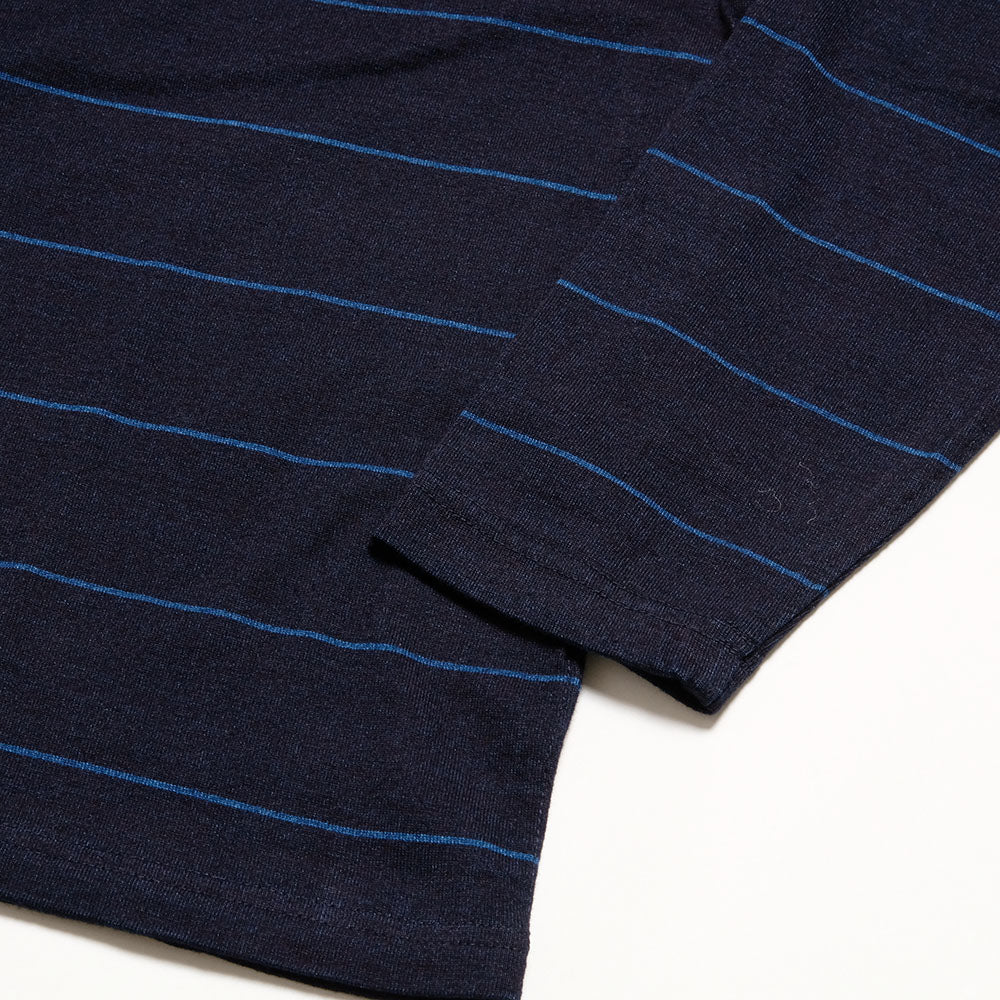 BURGUS PLUS - Indigo Long Sleeve T-Shirt - HBP-032