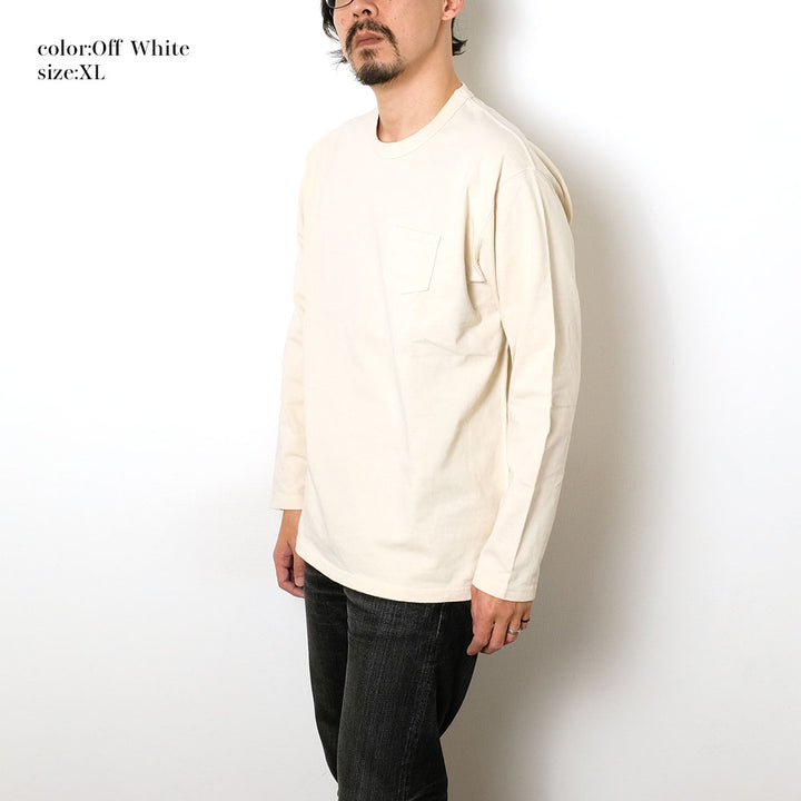 BURGUS PLUS - L/S High-Density Nep T-Shirt - HBP-034