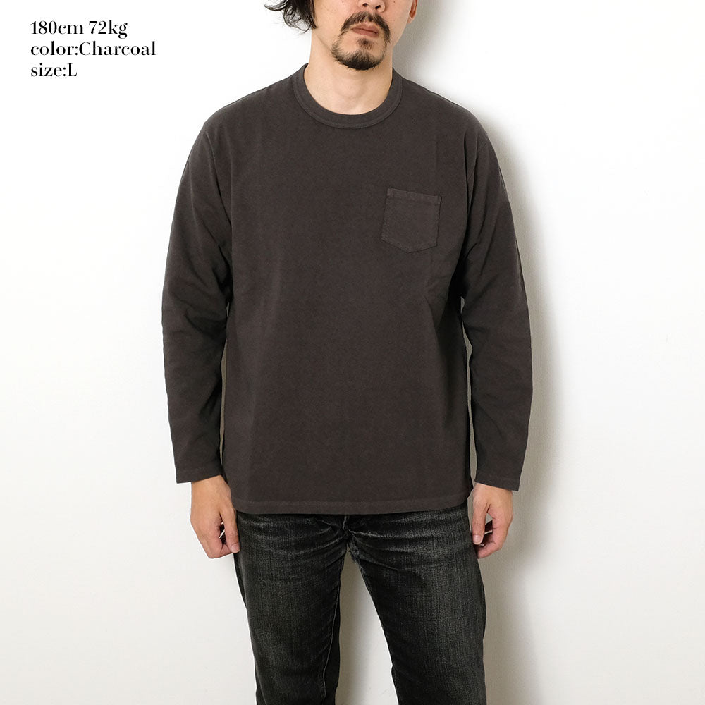 BURGUS PLUS - L/S High-Density Nep T-Shirt - HBP-034