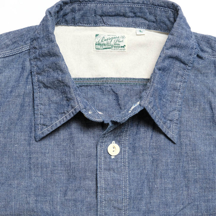 BURGUS PLUS - HBP-300CH Chambray Work Shirt - HBP-300CH