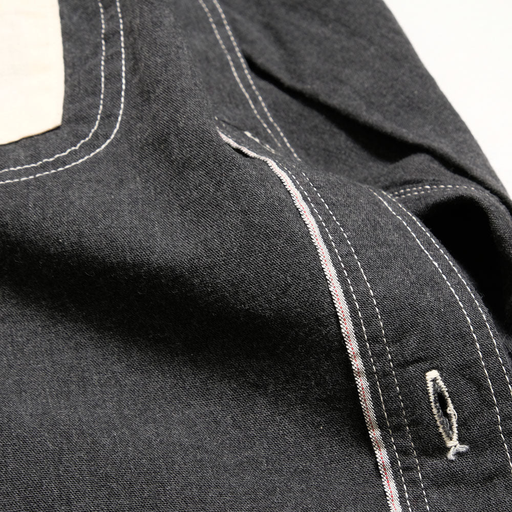 BURGUS PLUS - Solid-Color Chambray Work Shirt - Heather Gray - HBP-300CHB