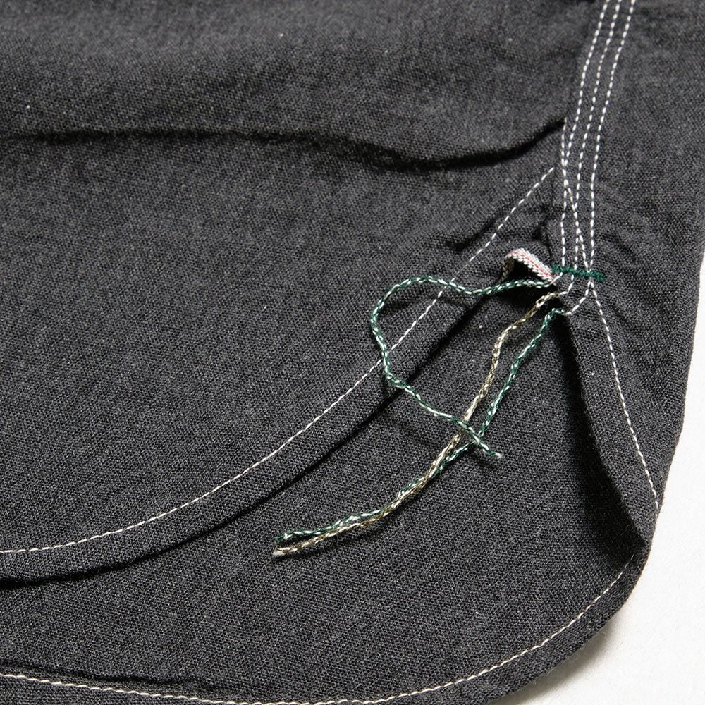 BURGUS PLUS - Solid-Color Chambray Work Shirt - Heather Gray - HBP-300CHB