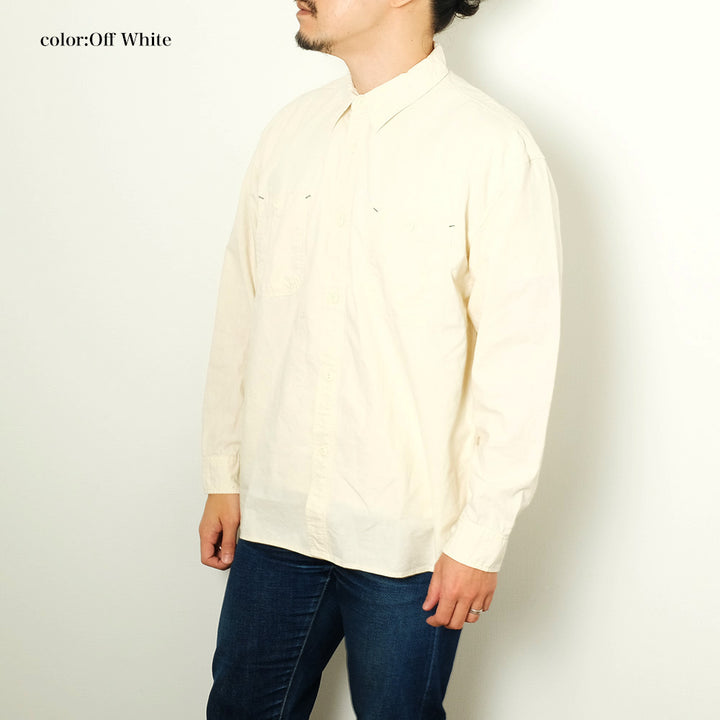 BURGUS PLUS - Chambray Work Shirt Wide Silhouette - HBP-300CHWD