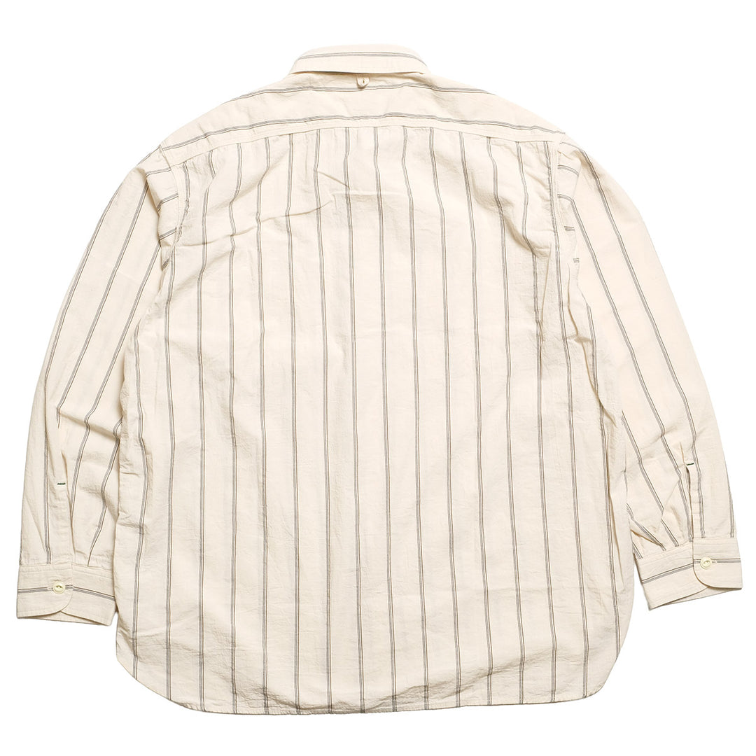 BURGUS PLUS - Stripe Chambray Work Shirt - Wide Silhouette - HBP-300CHWD-ST7