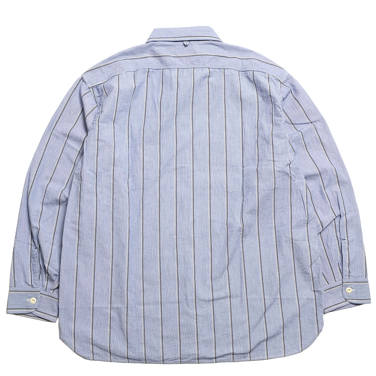 BURGUS PLUS - Stripe Chambray Work Shirt - Wide Silhouette - HBP